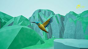 Bird Feather: Aquamarine World