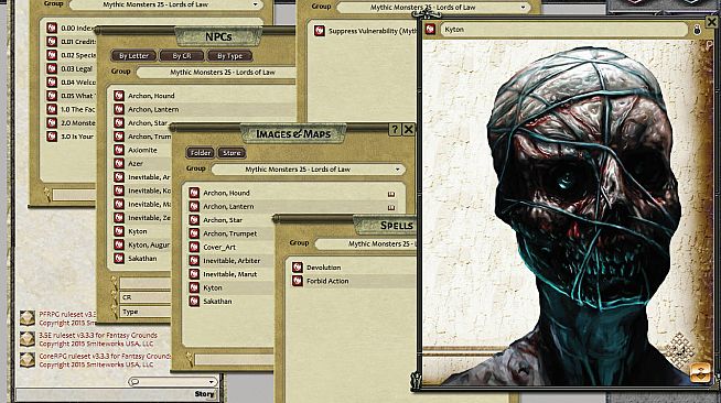Fantasy Grounds - Mythic Monsters #25: Lords of Law (PFRPG)