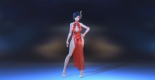 Angel Legion-DLC High-Slit Cheongsam (Red)