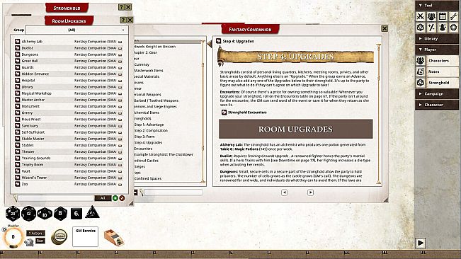 Fantasy Grounds - Fantasy Companion (SWADE)