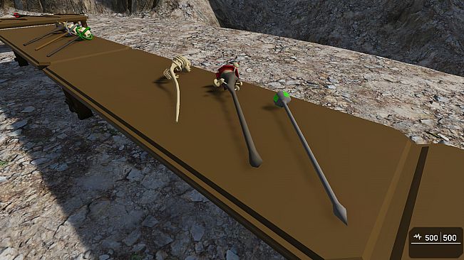 GameGuru MAX Low Poly Asset Pack - Mage Weapons: Melee