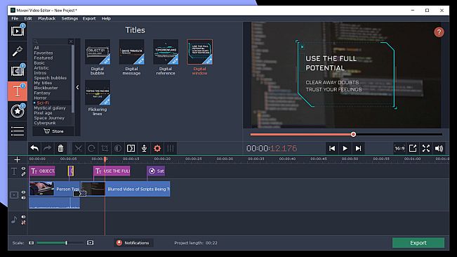 Movavi Video Editor Plus 2020 Effects - Cinematic Set
