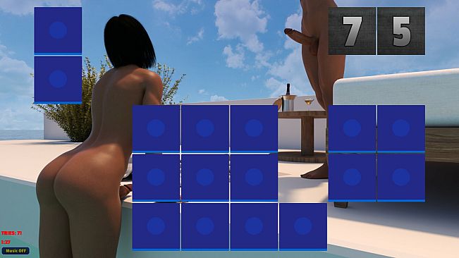Sexy Memory Puzzle - Futanari Pool