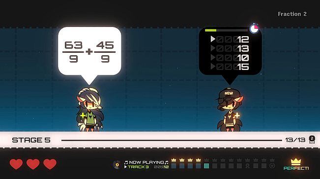 Mini Star Math: 3 Hearts