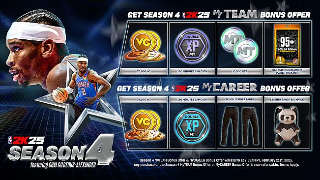 NBA 2K25 MyTEAM Bonus Offer: Season 4