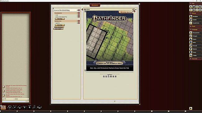 Fantasy Grounds - Pathfinder RPG - Pathfinder Flip-Mat - Crown of the Kobold King