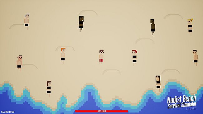 Nudist Beach Survival Simulator