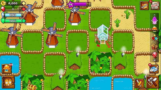 Bloons Monkey City - Log City Walls