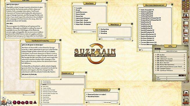 Fantasy Grounds - Suzerain: Caladon Falls Intro Pack (Savage Worlds)