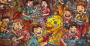 100 Songkran Cats