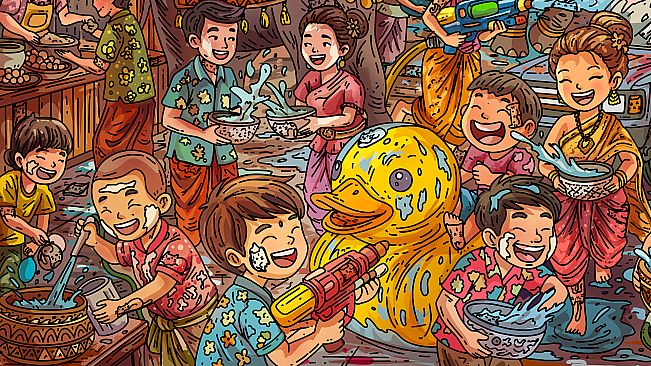 100 Songkran Cats