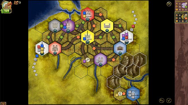 Steam: Rails to Riches - Belgium & Luxembourg Map