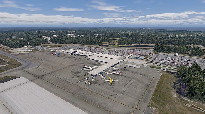 X-Plane 11 - Add-on: Verticalsim - KMYR - Myrtle Beach International Airport XP