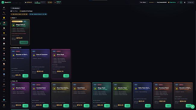 DeckDEX - TCG Live Simulator