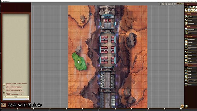 Fantasy Grounds - Starfinder RPG - Starfinder Flip-Mat - Grav Trains