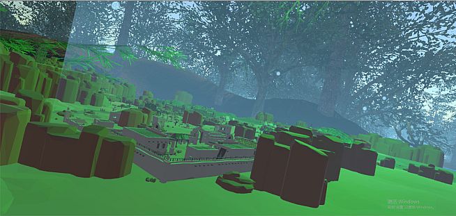 VR Wonderland: mini civilizations in a forest