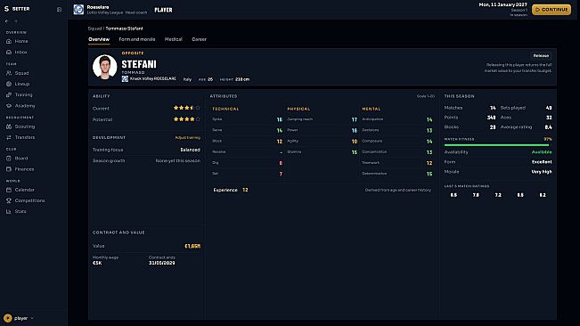 Setter: Volleyball Manager 27