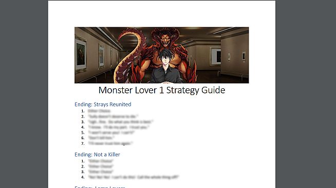 Monster Lover 1: Strategy Guide