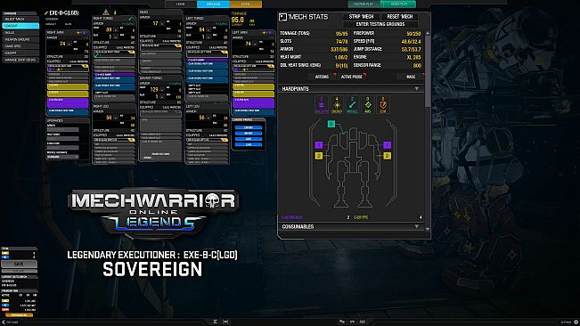 MechWarrior Online - Sovereign Legendary Mech Pack
