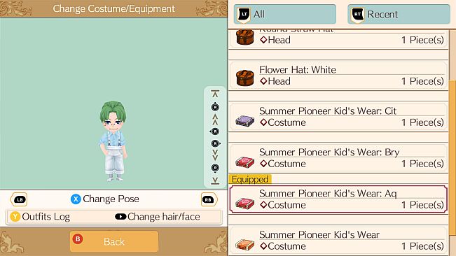 Frontier Summer Clothes Set - WorldNeverland - Daily Life in the Elnea Kingdom - Another Life Adventure