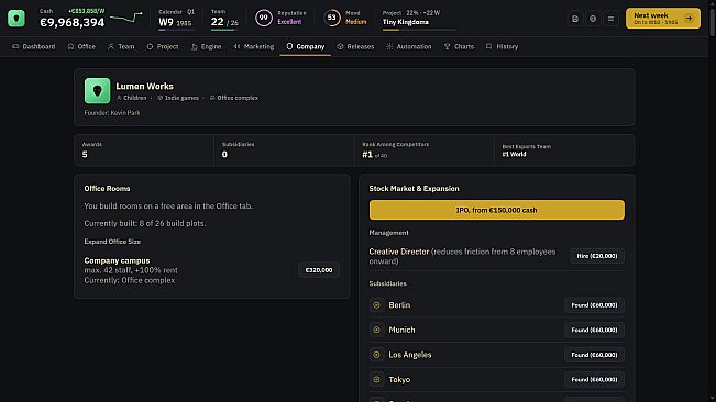 Gold Master: A Game Company Tycoon