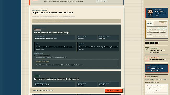 Judge SIM 2 Precedent