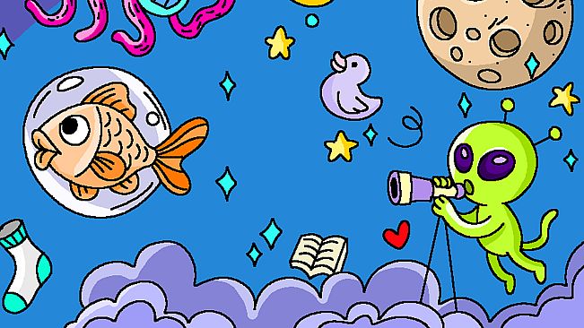 100 Cats Lost in the Future Find & Color