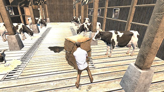 Directly Drink Milk from Cow　【直に牛乳を飲め】