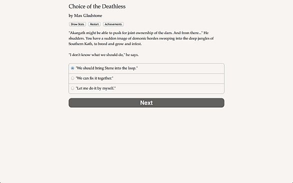 Choice of the Deathless