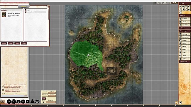 Fantasy Grounds - Pathfinder RPG - Pathfinder Flip-Mat Classics - Pirate Island