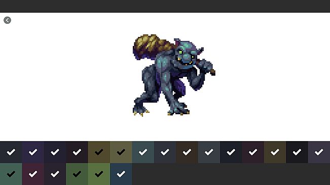 Pixel Art Monster - Color by Number