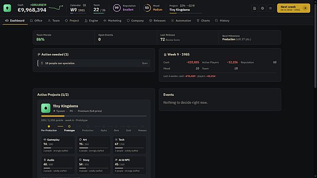Gold Master: A Game Company Tycoon