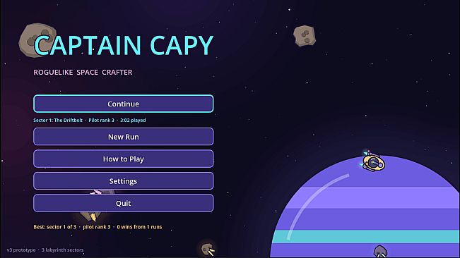 Captain Capy - Roguelike Space Crafter