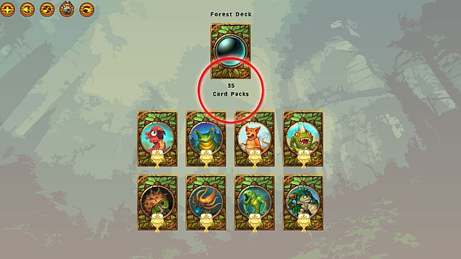 Creature Clicker - 100 Forest Deck Card Packs