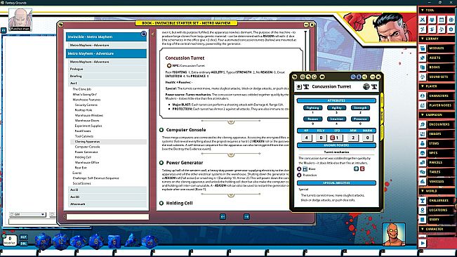 Fantasy Grounds - Invincible Superhero Roleplaying Starter Set