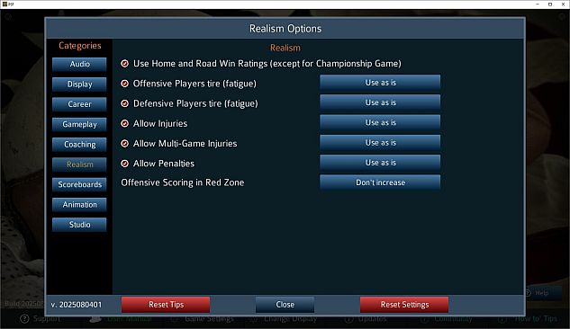 Pro Strategy Football 2025