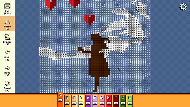 Pixel Cross Stitch - Valentine's Day Pack 3