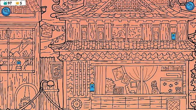 Hidden Capybaras with Orange