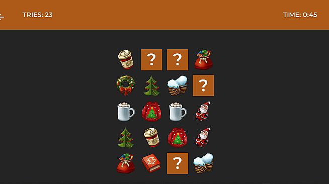 Classic Memory Game - Winter