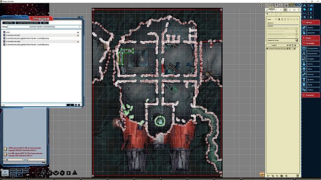 Fantasy Grounds - Starfinder RPG - FlipMat - Crashed Starship