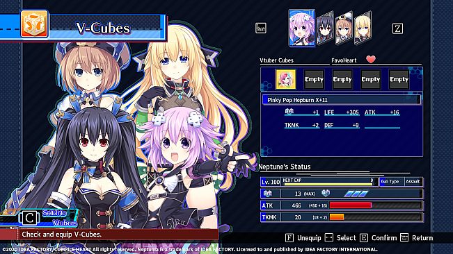 Neptunia Virtual Stars - Pinky Pop Hepburn Pack