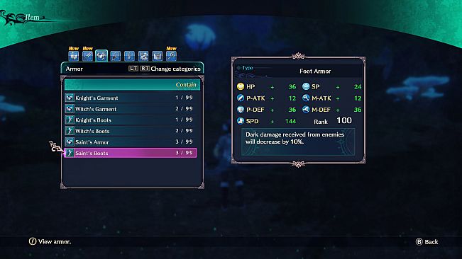 Dragon Star Varnir High Class Armor Set for 3