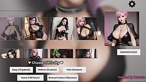 Big-Breasted Goth Mommies - Sex Puzzles