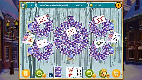 Solitaire Christmas. Match 2 Cards