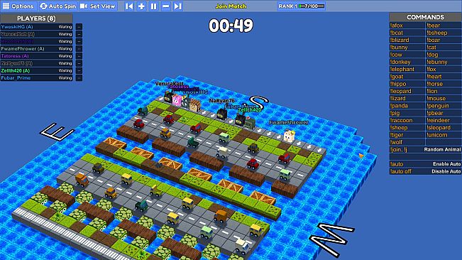 Stream Animals: Free For All