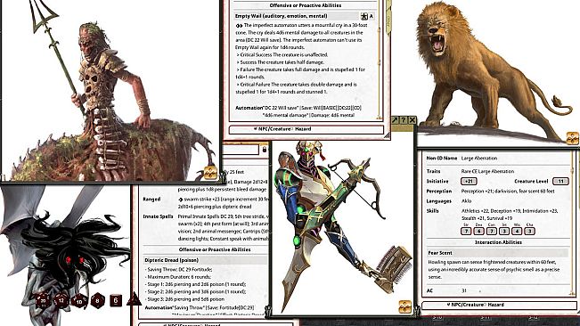 Fantasy Grounds - Pathfinder 2 RPG - Lost Omens: Monsters of Myth