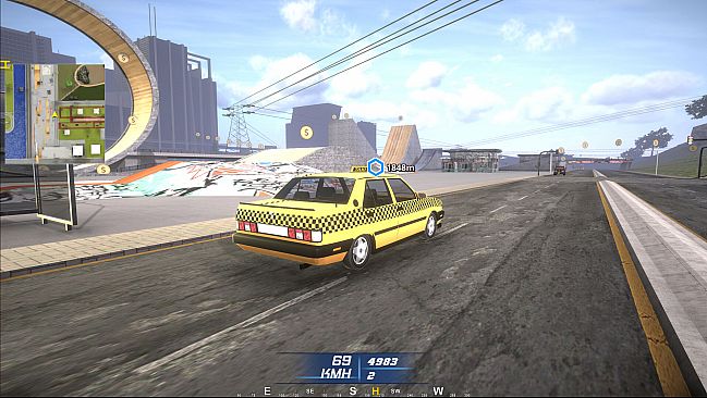 Taxi Simulator in City
