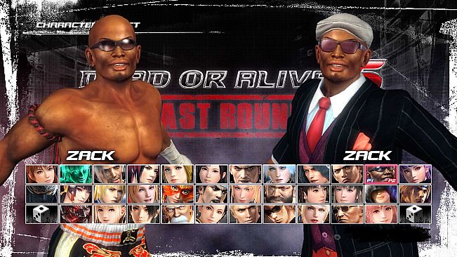 DEAD OR ALIVE 5 Last Round: Core Fighters Character: Zack