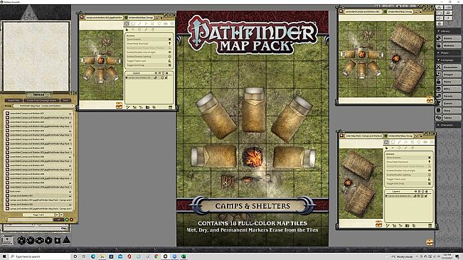 Fantasy Grounds - Pathfinder RPG - Map Pack - Camps And Shelters