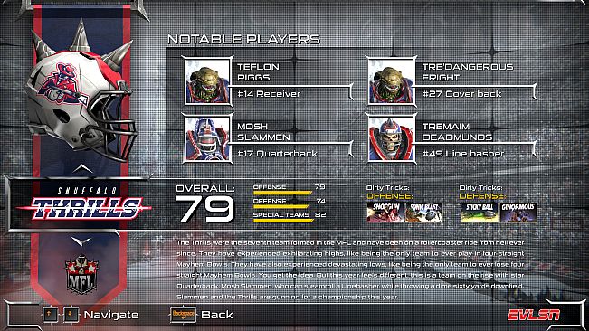 Mutant Football League: Snuffalo Thrills